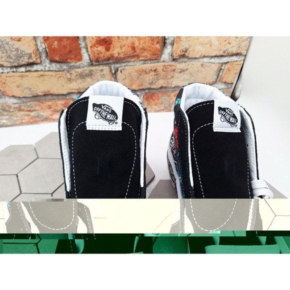 Vans Slk8 Hi Tiger Floral Men Sz 8 Skateboarding Casual Sneakers Rare Tattoo - Picture 6 of 11